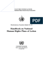 Handbook On National Human Rights Plans of Action