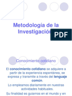 Clase 1. Metodologia de La Investigación