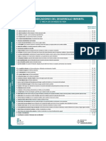 Tabla de Indicadores Del Desarrollo Infantil