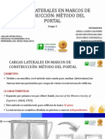 Cargas Laterales en Marcos de Construcción: Método Del Portal