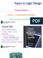 Advanced Topics in Logic Design: Praveen Meduri