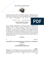 Reglamento de Los Servicios de Vigilancia y Seguridad Privada