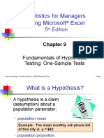 Statistics For Managers Using Microsoft Excel: 5 Edition