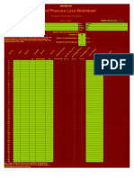 Sum of Pressure Loss Worksheet