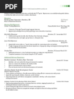 Resume For Ste