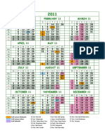 Calendar 2011 Excel