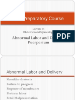 55 Lecture Abnormal Labor and Delivery, Peurperium