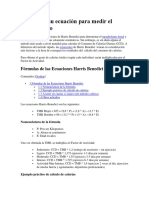 Harris Benedict Formula