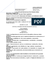 Ley de La Contruccion Del Estado de Tlaxcala