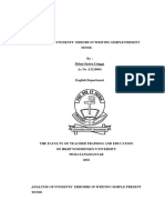 Analysis of Students Errors in Writing S