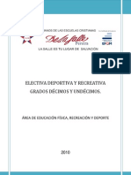 Plan de Estudio Electiva - La Salle 2010