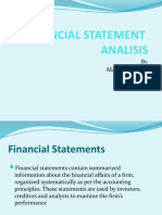 Financial Statement Analisis: by Mathew Jose