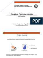 Aula 10 - Novo Slide - Probabilidade (Variável Aleatória)