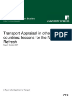 Transport Appraisal in Other Countries: Lessons For The NATA Refresh