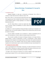 CHAP1 - Présentation Du Réseau Electrique, Terminologie Et Concept de Base