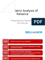 Reliance BCG Matrix-Emmanuel