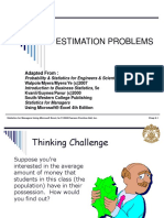 Estimation Problems: Adapted From