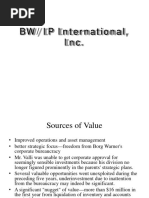 Valuation For Corporate Finance BW/IP