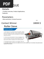 Catalogue: Roller Sieve