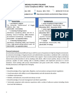 Resume - Michele Filippo Italiano PDF