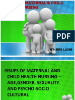 Issues of Maternal and Child Health