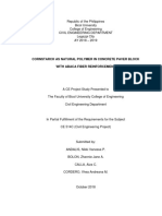 Cornstarch As Natural Polymer in Concrete Paver Block With Abaca Fiber Reinforcement