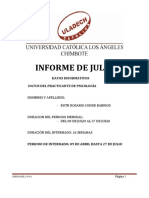 Informe de Practicas Preprofesionales de Psicologia