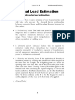 Electrical Load Estimation