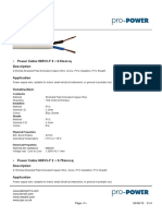 Power Cable H05VV-F 2 × 0.5mmsq Description: Conductor