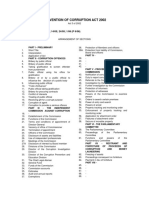 Prevention of Corruption Act 2002: P 18/02 Amended 35/03 14/05 24/05 1/06 (P 6/06)