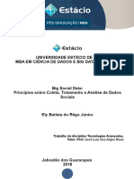 Fichamento - Big Social Data - Princípios Sobre Coleta Tratamento e Análise de Dados Sociais