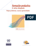 Transformacion Productiva en Los Ultimos 30 Años CEPAL