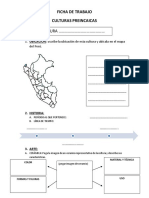 Ficha de Trabajo de Las Culturas