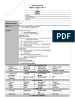 Daily Lesson Plan English Language Year 6