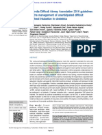 All India Difficult Airway Association 2016 Guidelines For The Management of Unanticipated Difficult Tracheal Intubation in Obstetrics