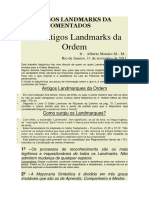 Os Antigos Landmarks Da Ordem Comentados PDF