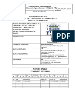 Note de Calcul Etaiement Interieur