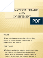 International Trade and Investment