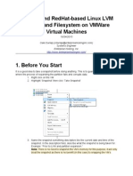 Live Expand RedHat-based Linux LVM Volume and Filesystem On VMWare Virtual Machines