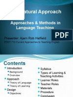 The Natural Approach: Approaches & Methods in Language Teaching