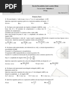 Ficha de Trabalho 9 - Trigonometria