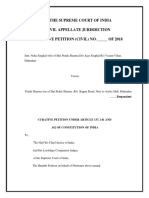 In The Supreme Court of India Civil Appellate Jurisdiction Curative Petition (Civil) No. - of 2018