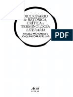 Diccionario de Retorica Critica Y Terminologia Literaria - Marchese Angelo Y Forradellas Joaquin PDF