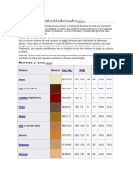 Colores y Pigmentos Tradicionales