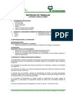 Instrução de Trabalho - Muro de Arrimo