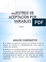 Muestreo de Aceptación Por Variables Tema 3