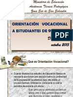 Orientacion Vocacional A 9º Grados