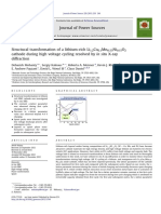 Structural Transformation of A Lithium-Rich Li1.2Co0.1Mn0.55Ni0.15O2 Cathode During High Voltage Cycling Resolved by in Situ X-Ray Diffraction