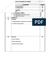 Procedure Durée Et Horaire de Travail