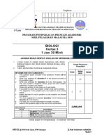 Biologi Kertas 3 1 Jam 30 Minit: Program Peningkatan Prestasi Akademik Sijil Pelajaran Malaysia 2010